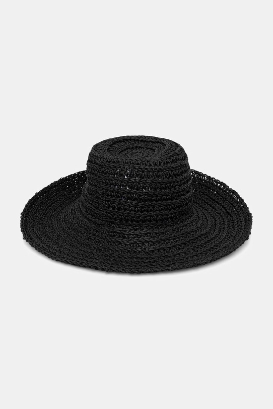 Kapelusz damski pleciony RS26-CAD709 czarny RS26