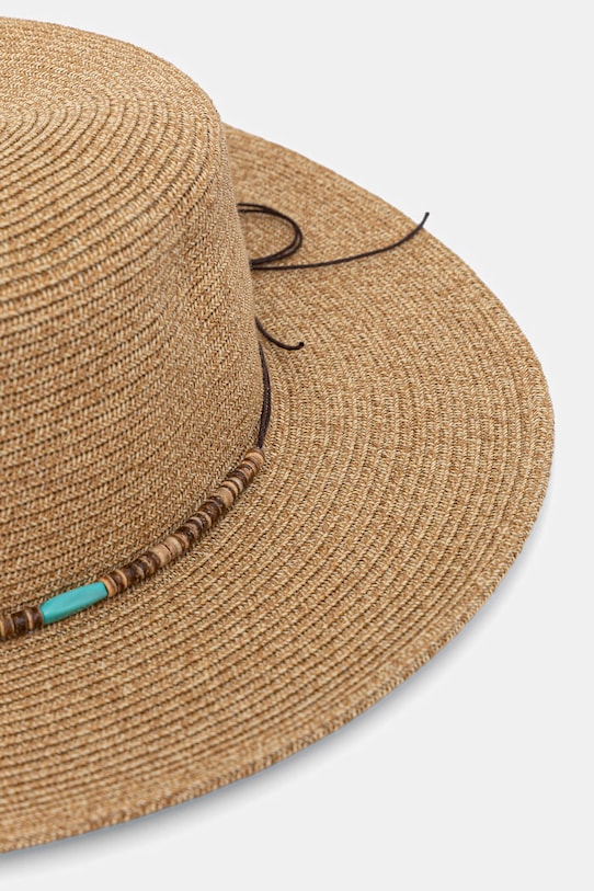 Kapelusz damski pleciony RS26-CAD714 beżowy RS26