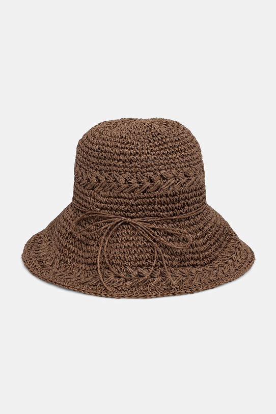 Akcesoria Kapelusz damski pleciony RS26-CAD715 brązowy
