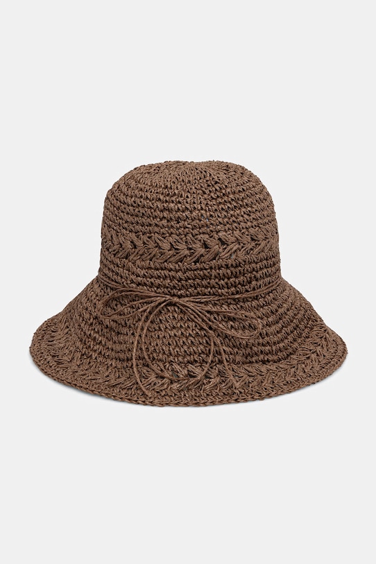 Akcesoria Kapelusz damski pleciony RS26-CAD715 brązowy