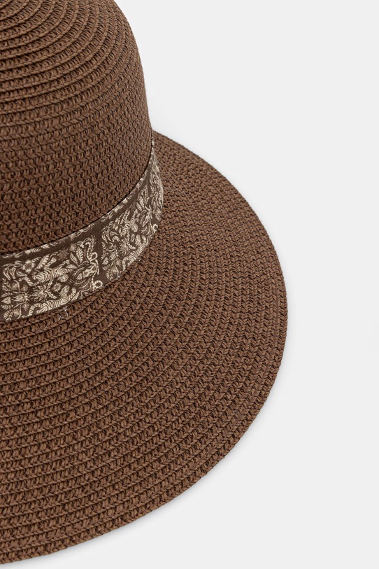 Medicine kapelusz damski pleciony RS26-CAD718 brązowy RS26