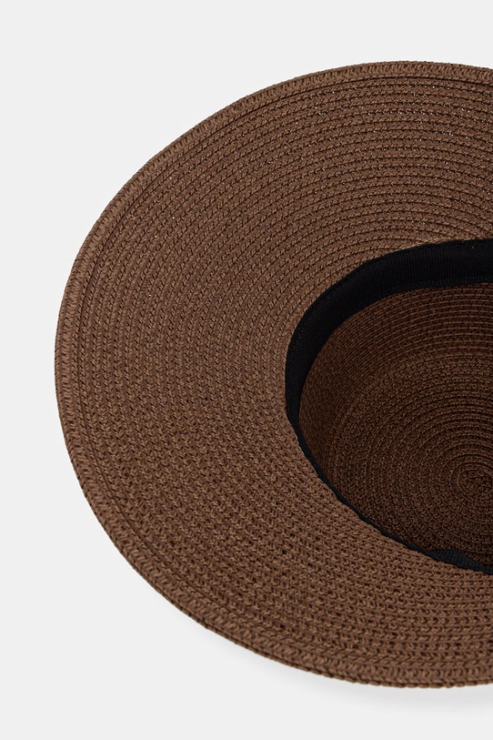 Medicine kapelusz damski pleciony brązowy RS26-CAD718