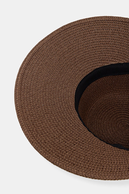 Medicine kapelusz damski pleciony brązowy RS26-CAD718