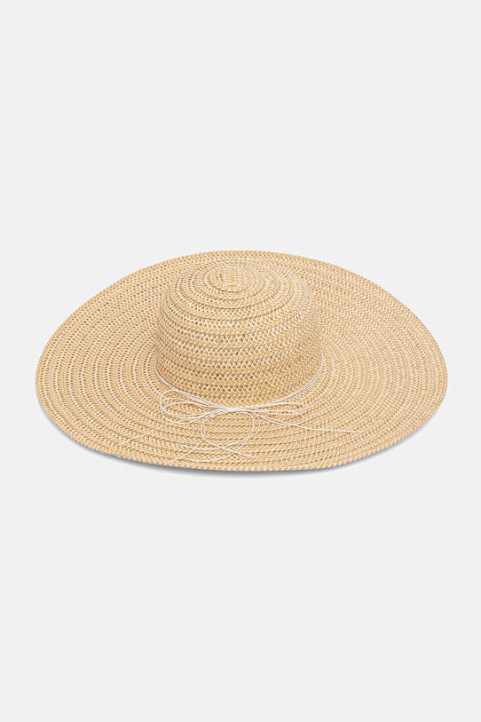 Akcesoria Medicine kapelusz damski pleciony RS26-CAD720 beżowy