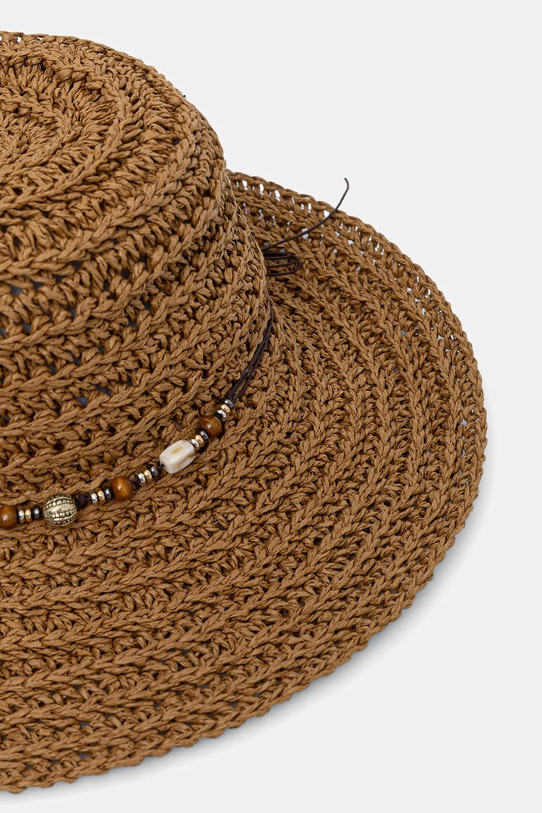 Kapelusz damski pleciony RS26-CAD723 beżowy RS26