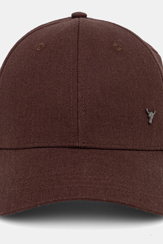 Akcesoria Medicine czapka z daszkiem męska bawełniana RS26-CAM600 brązowy