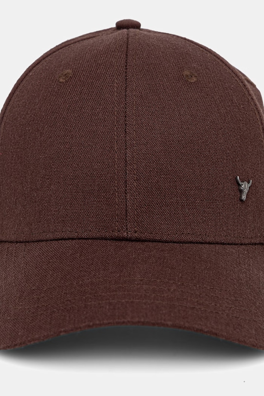 Akcesoria Medicine czapka z daszkiem męska bawełniana RS26-CAM600 brązowy