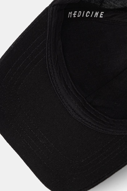 Medicine czapka z daszkiem męska bawełniana RS26-CAM600 czarny