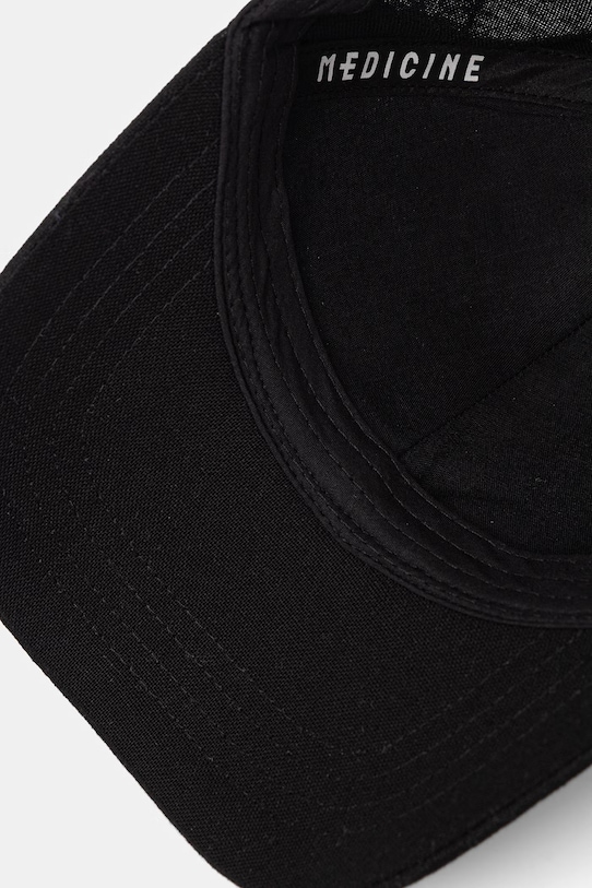 Medicine czapka z daszkiem męska bawełniana RS26-CAM600 czarny