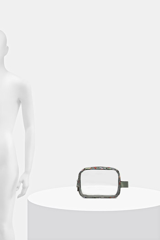 Kosmetyczka podróżna w kwiaty RS26-COU501 zielony