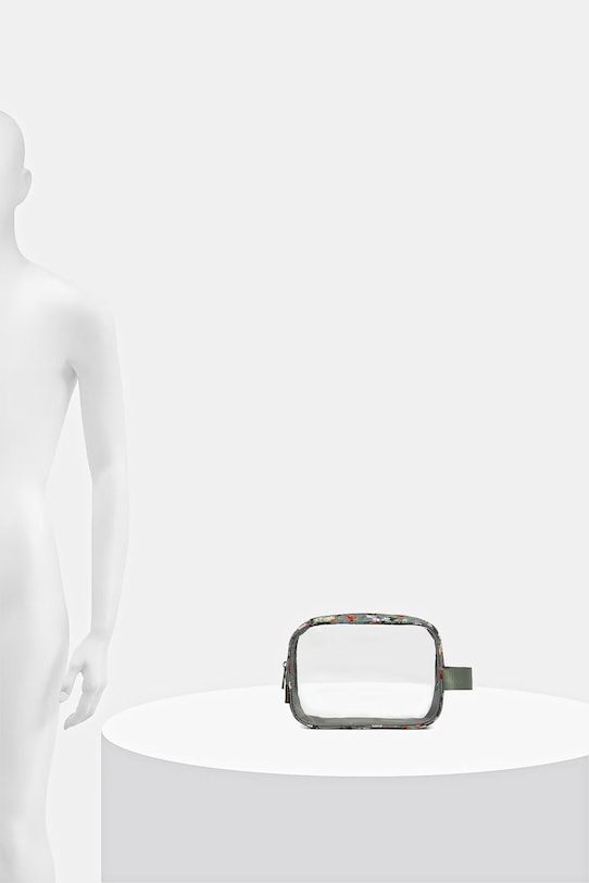 Kosmetyczka podróżna w kwiaty RS26-COU501 zielony