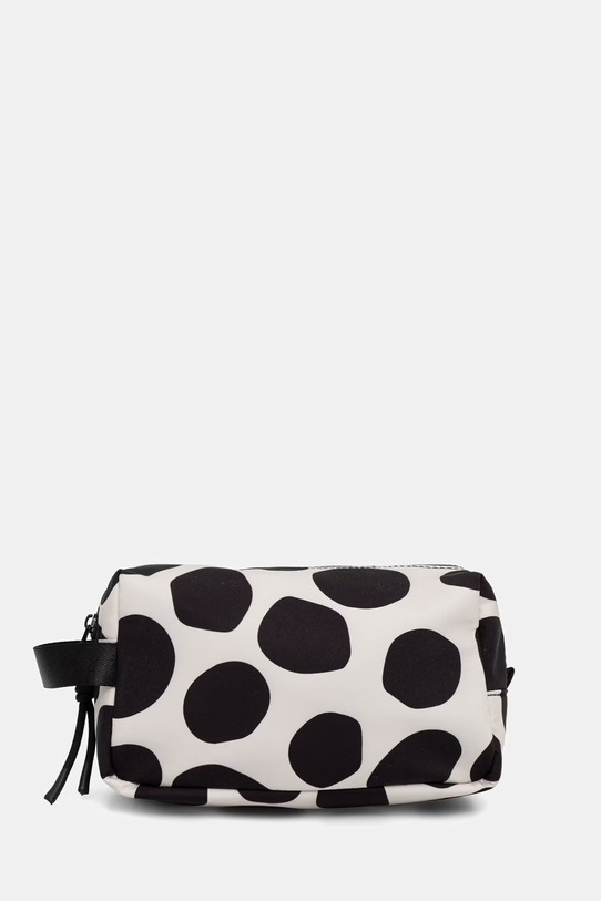 Kosmetyczka damska w kropki beżowy RS26-COU801