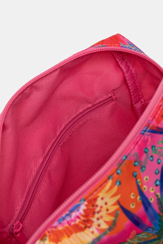 Akcesoria Kosmetyczka z motywem roślinnym RS26-COU802 różowy