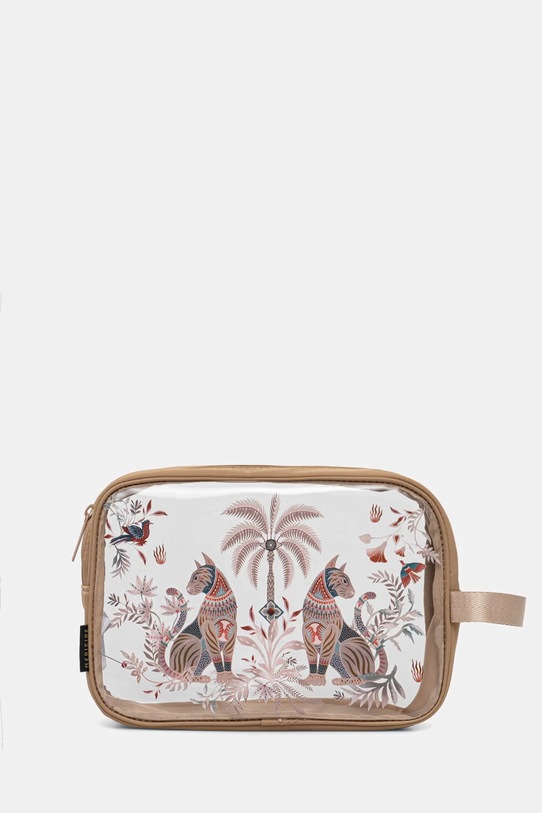 Kosmetyczka podróżna transparentna brązowy RS26-COU902