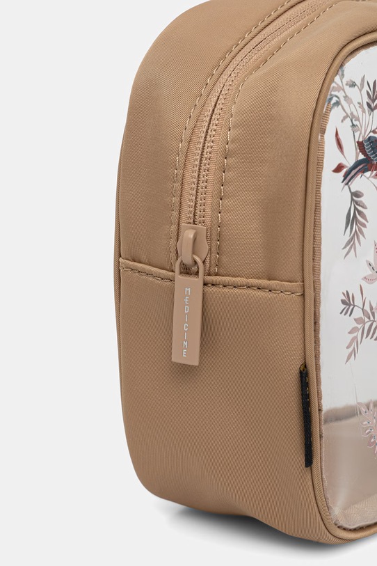 Kosmetyczka podróżna transparentna RS26-COU902 brązowy RS26