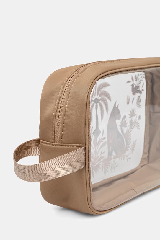 Akcesoria Kosmetyczka podróżna transparentna RS26-COU902 brązowy