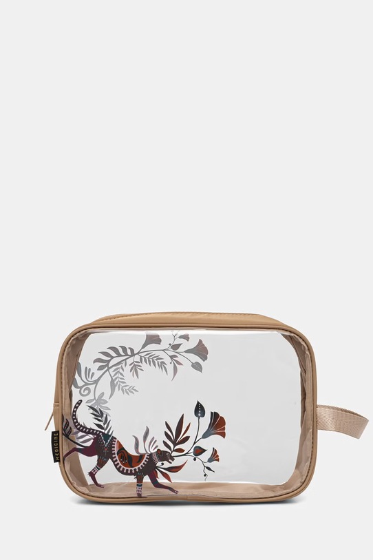 Kosmetyczka podróżna transparentna brązowy RS26-COU903