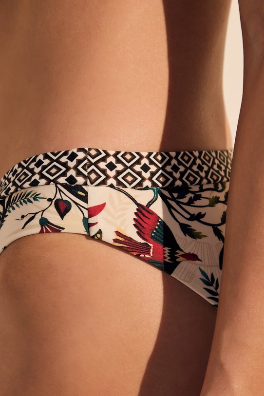 Figi kąpielowe damskie z motywem zwierzęcym multicolor RS26-EBD902