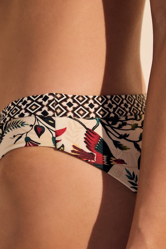 Figi kąpielowe damskie z motywem zwierzęcym multicolor RS26-EBD902