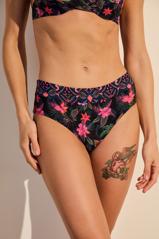 Figi kąpielowe damskie w kwiaty RS26-EBD905 multicolor RS26