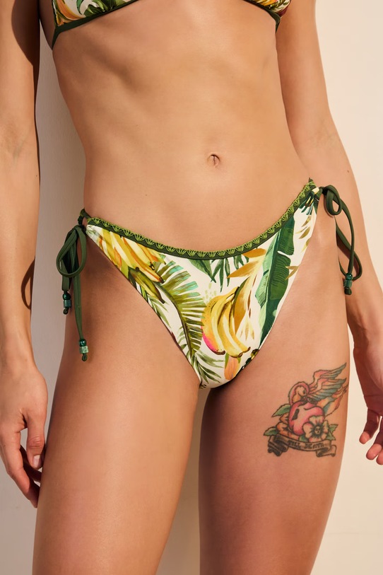 Brazyliany kąpielowe damskie z motywem roślinnym RS26-EBDB00 multicolor RS26