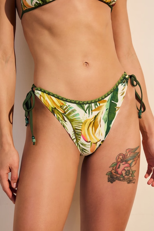 Brazyliany kąpielowe damskie z motywem roślinnym RS26-EBDB00 multicolor RS26