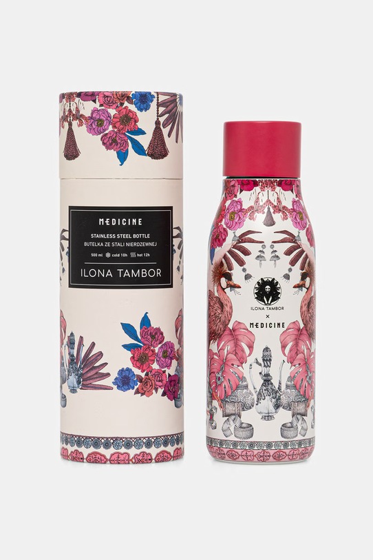 butelka termiczna ze stali nierdzewnej z kolekcji Ilona Tambor x Medicine multicolor RS26-KBU650