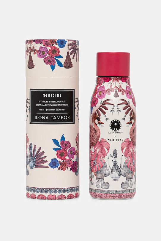 butelka termiczna ze stali nierdzewnej z kolekcji Ilona Tambor x Medicine multicolor RS26-KBU650