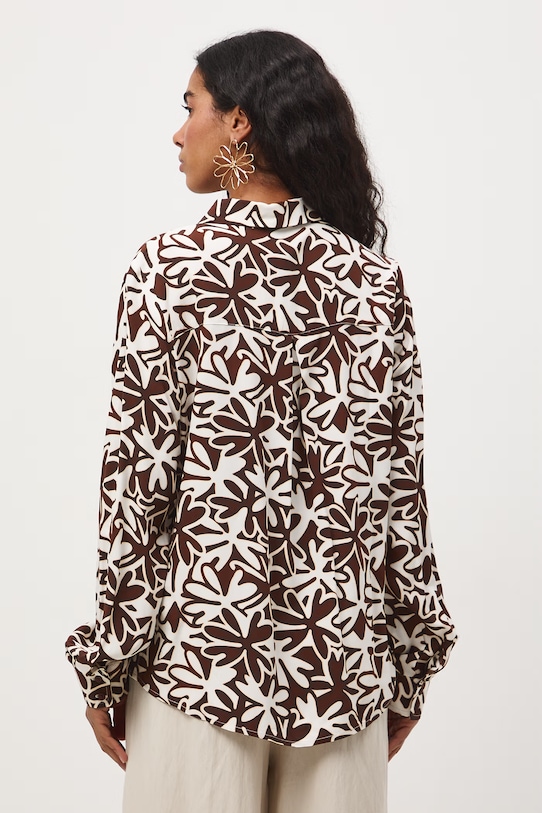 Odzież Koszula damska z wiskozy RS26-KDD051 beżowy