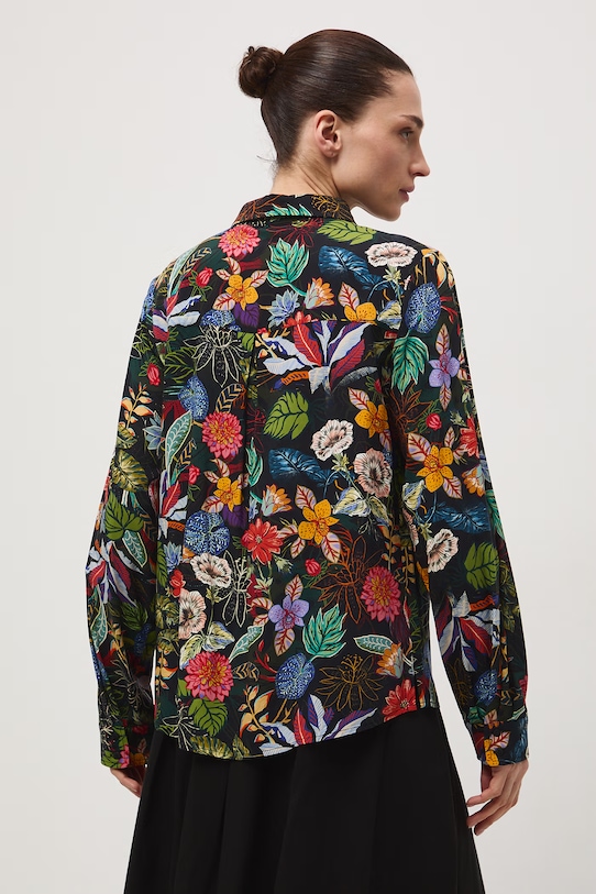 Odzież Medicine koszula damska z wiskozy RS26-KDD051 czarny