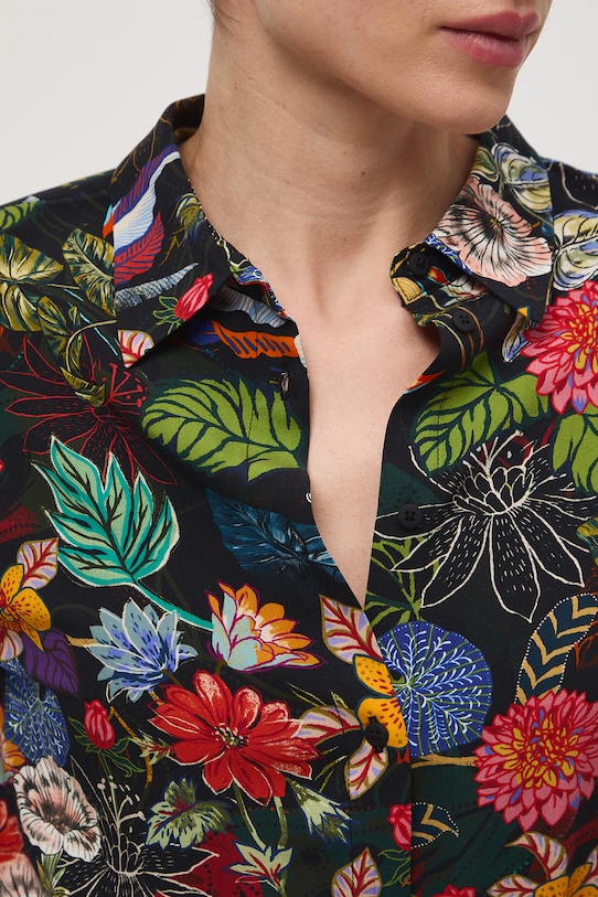 Medicine koszula damska z wiskozy RS26-KDD051 czarny