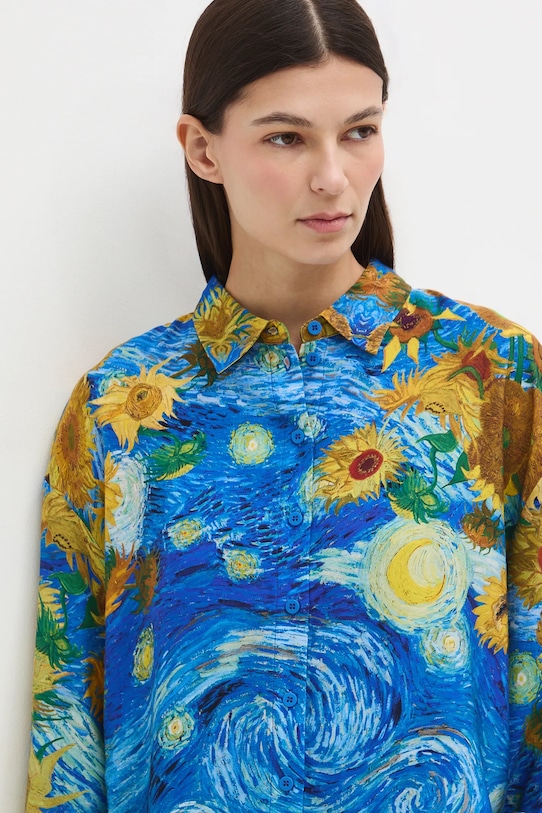 Košile dámská ze speciální kolekce Eviva L'arte RS26-KDD251 modrá