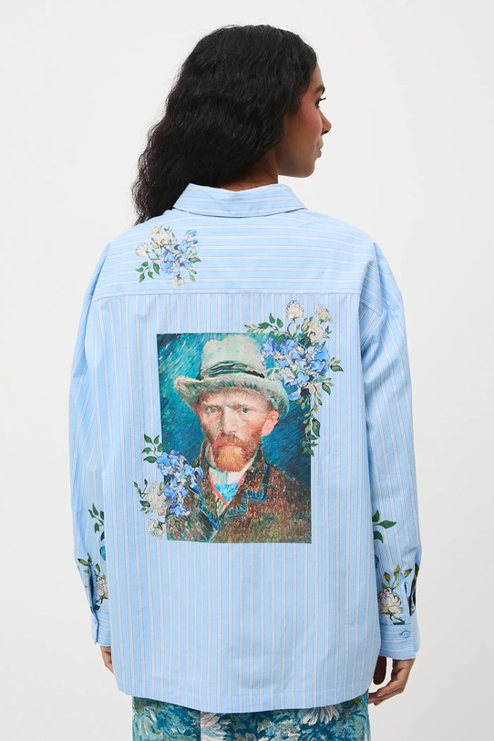 Medicine koszula bawełniana niebieski RS26-KDD257