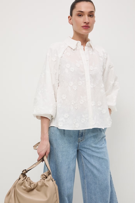 Medicine koszula damska bawełniana RS26-KDD500 biały RS26