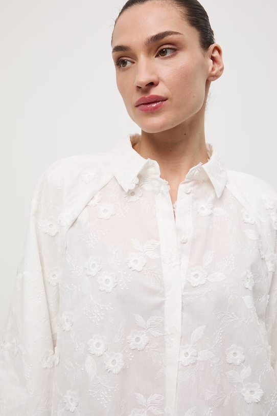 Medicine koszula damska bawełniana biały RS26-KDD500