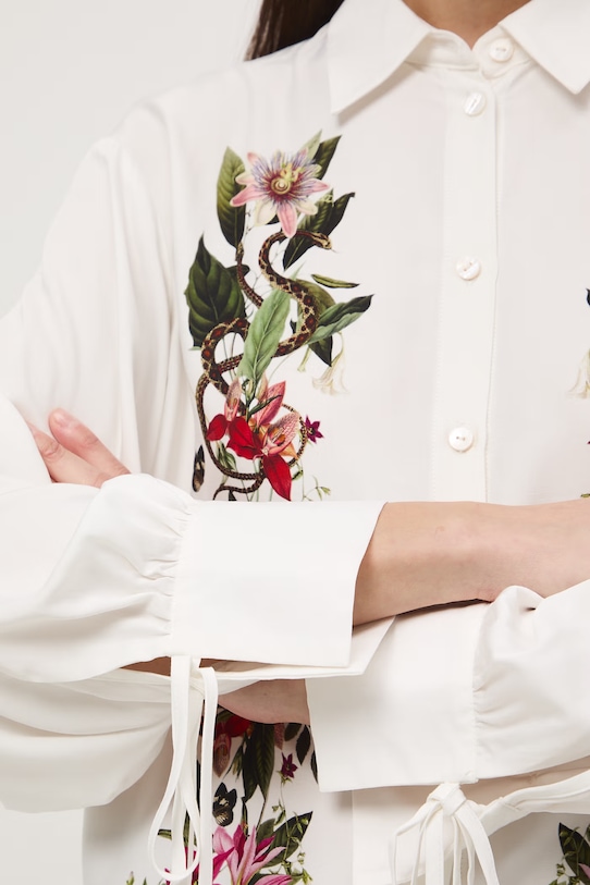 Medicine koszula damska z wiskozy RS26-KDD501 beżowy