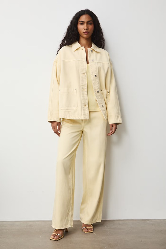 Medicine koszula damska bawełniana żółty RS26-KDD502