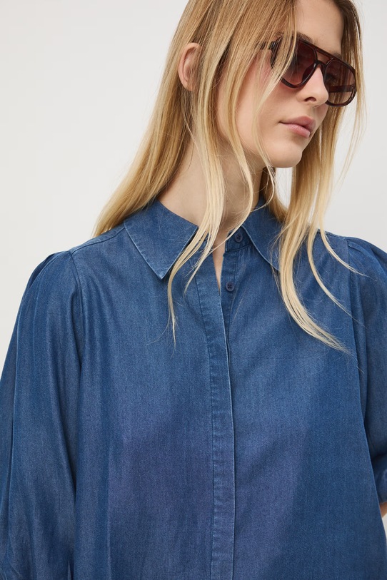 Medicine koszula damska z lyocellu granatowy RS26-KDD601