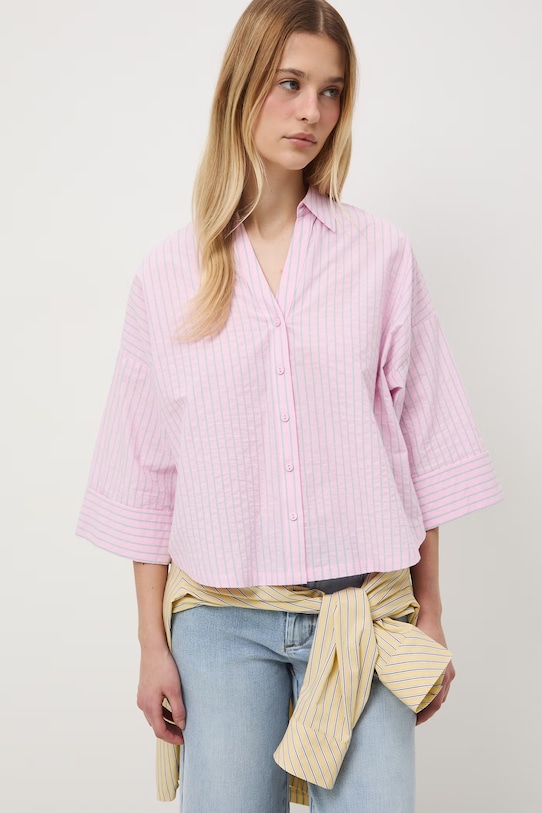 Medicine koszula damska bawełniana z elastanem różowy RS26-KDD603
