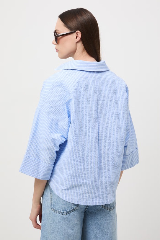 Odzież Medicine koszula damska bawełniana z elastanem RS26-KDD603 niebieski