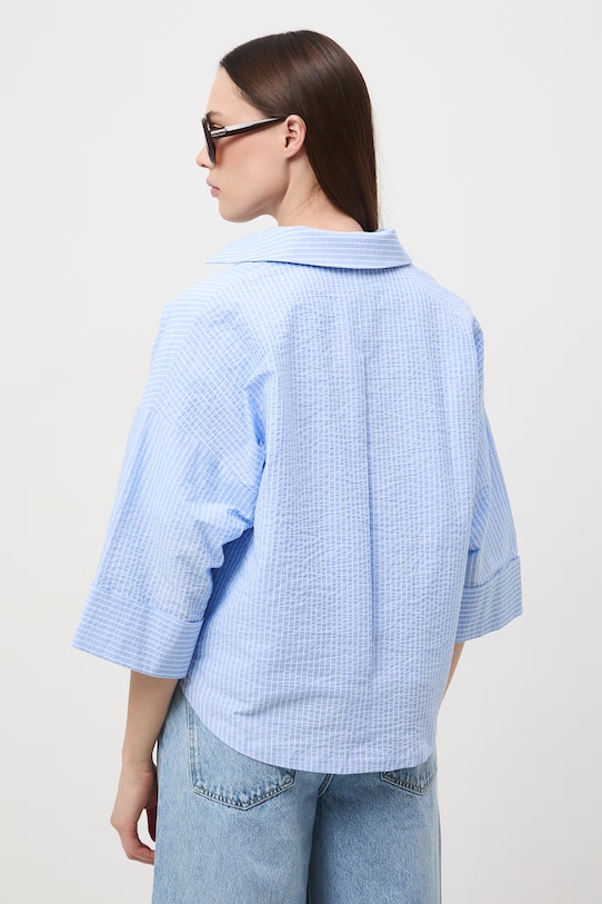 Odzież Medicine koszula damska bawełniana z elastanem RS26-KDD603 niebieski
