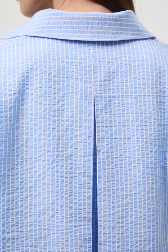 Medicine koszula damska bawełniana z elastanem RS26-KDD603 niebieski