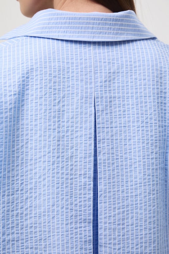 Medicine koszula damska bawełniana z elastanem RS26-KDD603 niebieski