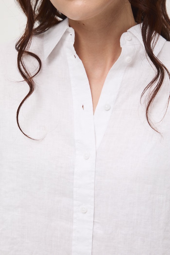 Medicine koszula damska lniana biały RS26-KDD700