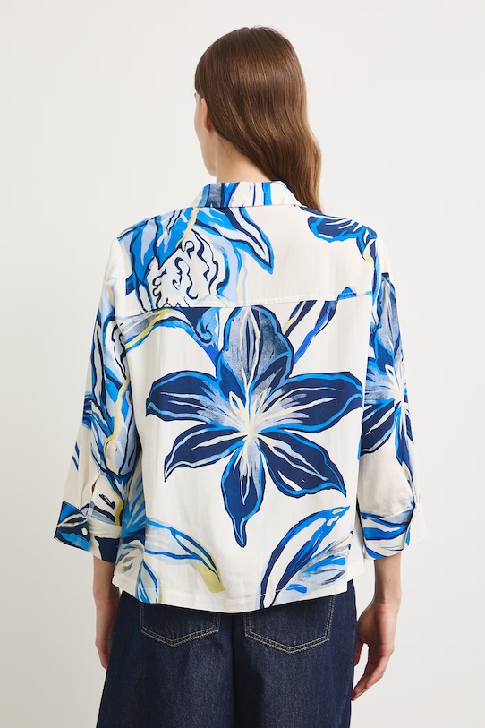 Oblečenie Medicine košeľa dámska s prímesou ľanu RS26-KDD801 béžová