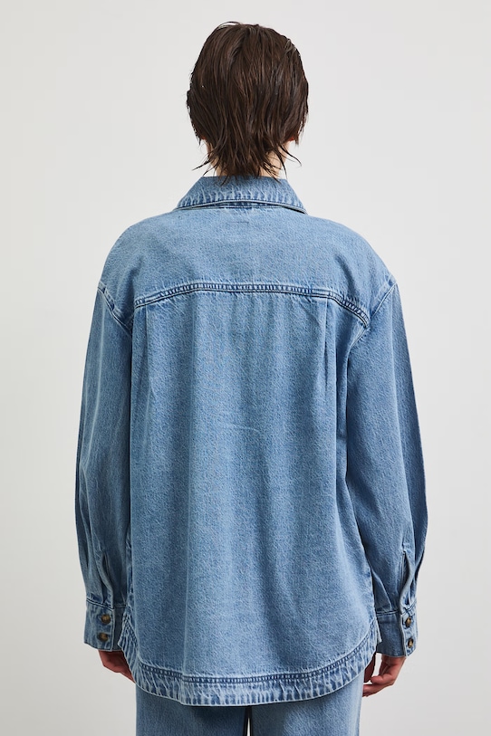 Odzież Koszula damska jeansowa z lyocellem RS26-KDD804 niebieski