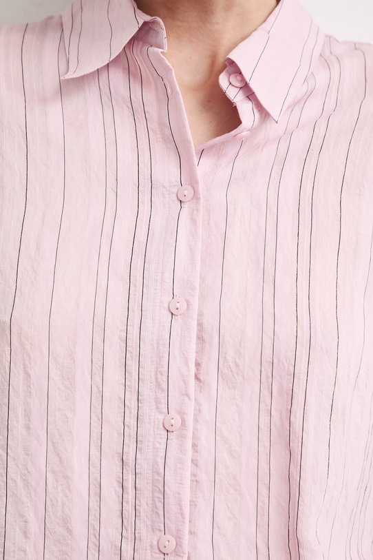 Koszula damska z wiskozą RS26-KDD805 różowy