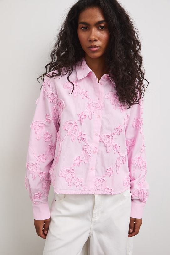 Medicine koszula damska z bawełną RS26-KDD808 różowy RS26