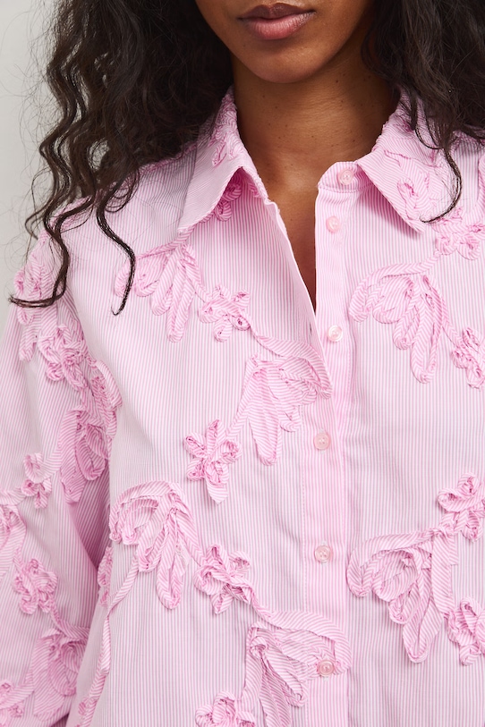 Medicine koszula damska z bawełną RS26-KDD808 różowy