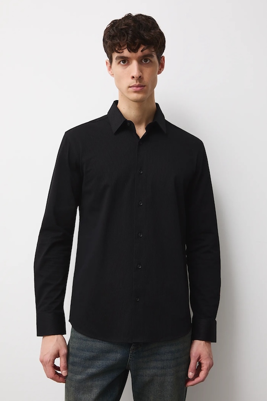 Košeľa Medicine čierna RS26-KDM010